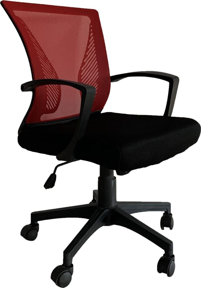 Καρέκλα Γραφείου FL05 Fylliana Κόκκινο - Μαύρο 57x65x90/100 εκ.