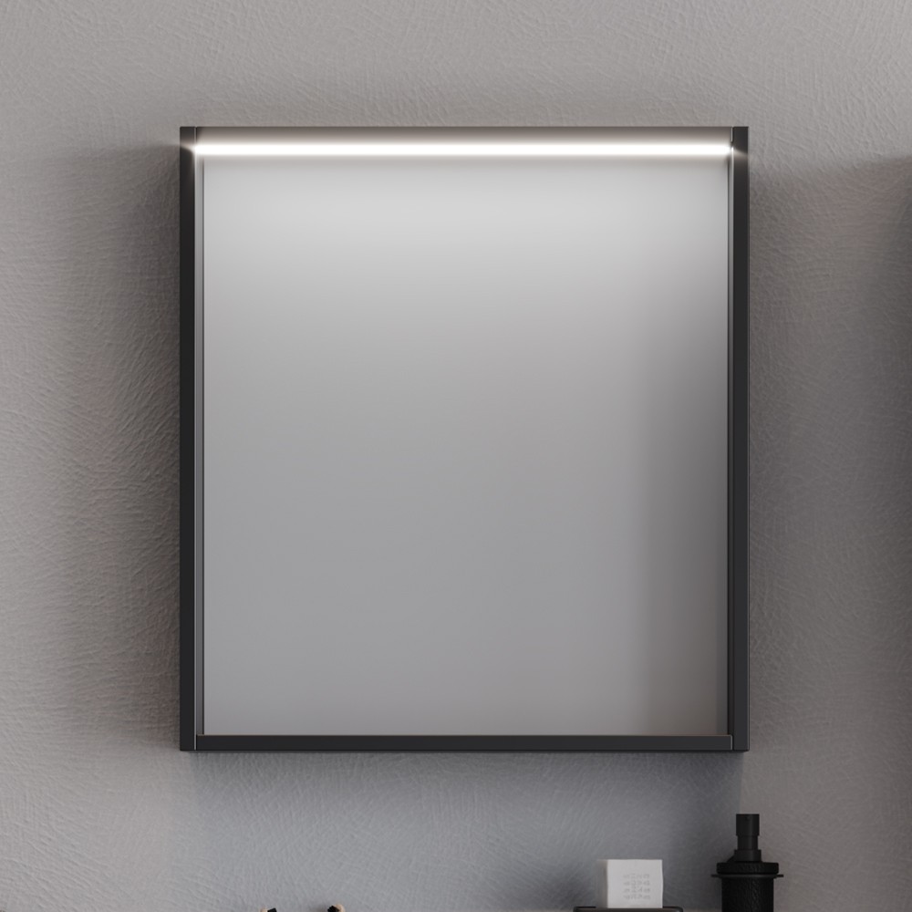 Καθρέπτης μπάνιου LAGUNA 60 LED Μαύρο 60x14x68 εκ.