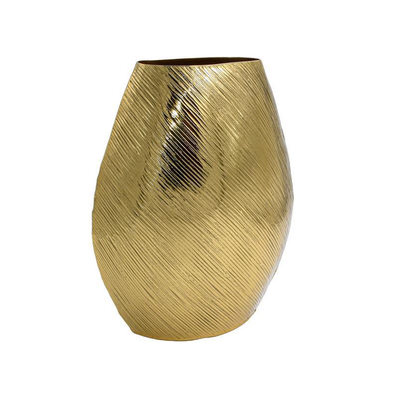 Μεταλλικό Διακοσμητικό Βάζο FL7803 Fylliana Χρυσό 25x13x31 εκ.