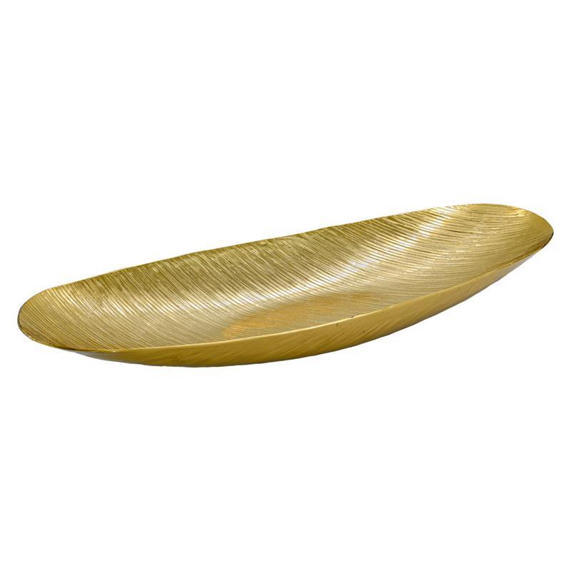 Διακοσμητική Μεταλλική Πιατέλα FL7803 Fylliana Χρυσό 49x17x6 εκ.