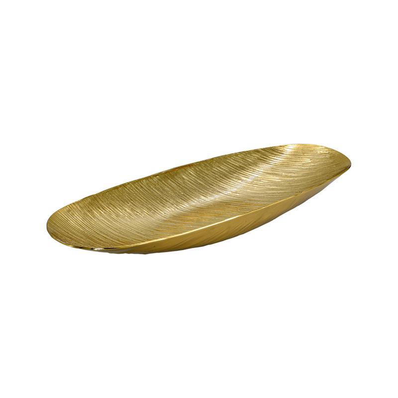 Διακοσμητική Μεταλλική Πιατέλα FL7803 Fylliana Χρυσό 41x15x5 εκ.