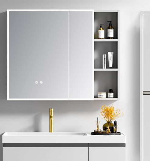 Καθρέπτης μπάνιου SARON 100 LED Light Grey 100x8x68 εκ.