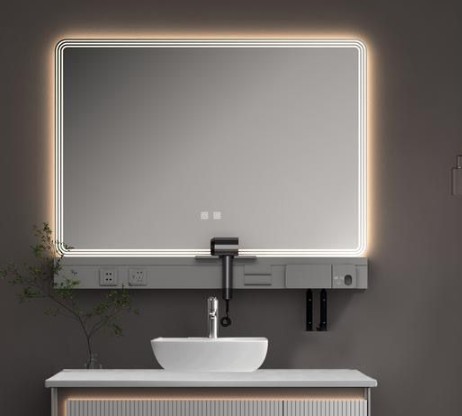 Καθρέπτης μπάνιου GREYS 100 LED Light Grey 100X60 εκ.