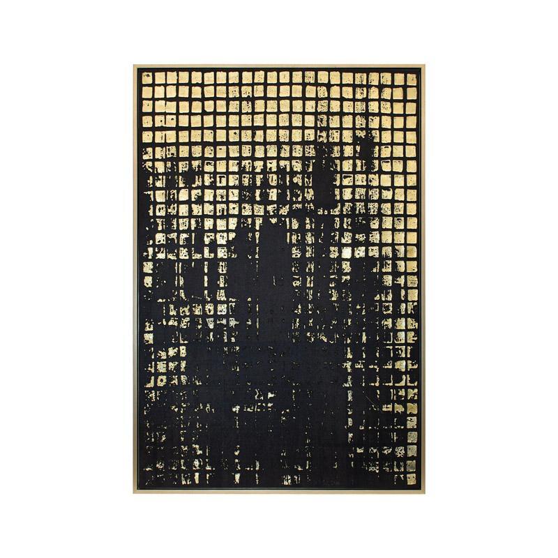 Πίνακας σε Καμβά FL247326 Fylliana με Πλαστικό Πλαίσιο σε Χρυσό και Μαύρο 80x4x120εκ.