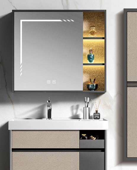 Καθρέπτης μπάνιου ELITE 80 Led Smoke Grey 80x14x70 εκ.