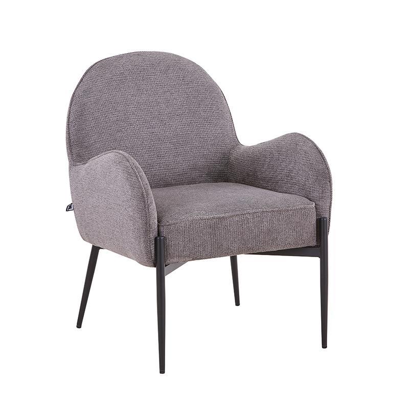 Πολυθρόνα FL65 Fylliana με Μεταλλικό Σκελετό και Ύφασμα Γκρί 69x67x84 εκ.