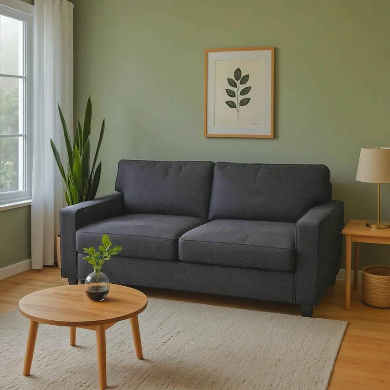 Καναπές - Κρεβάτι Polaris 2θέσιος Ύφασμα Ανθρακί 181x91x83 εκ.