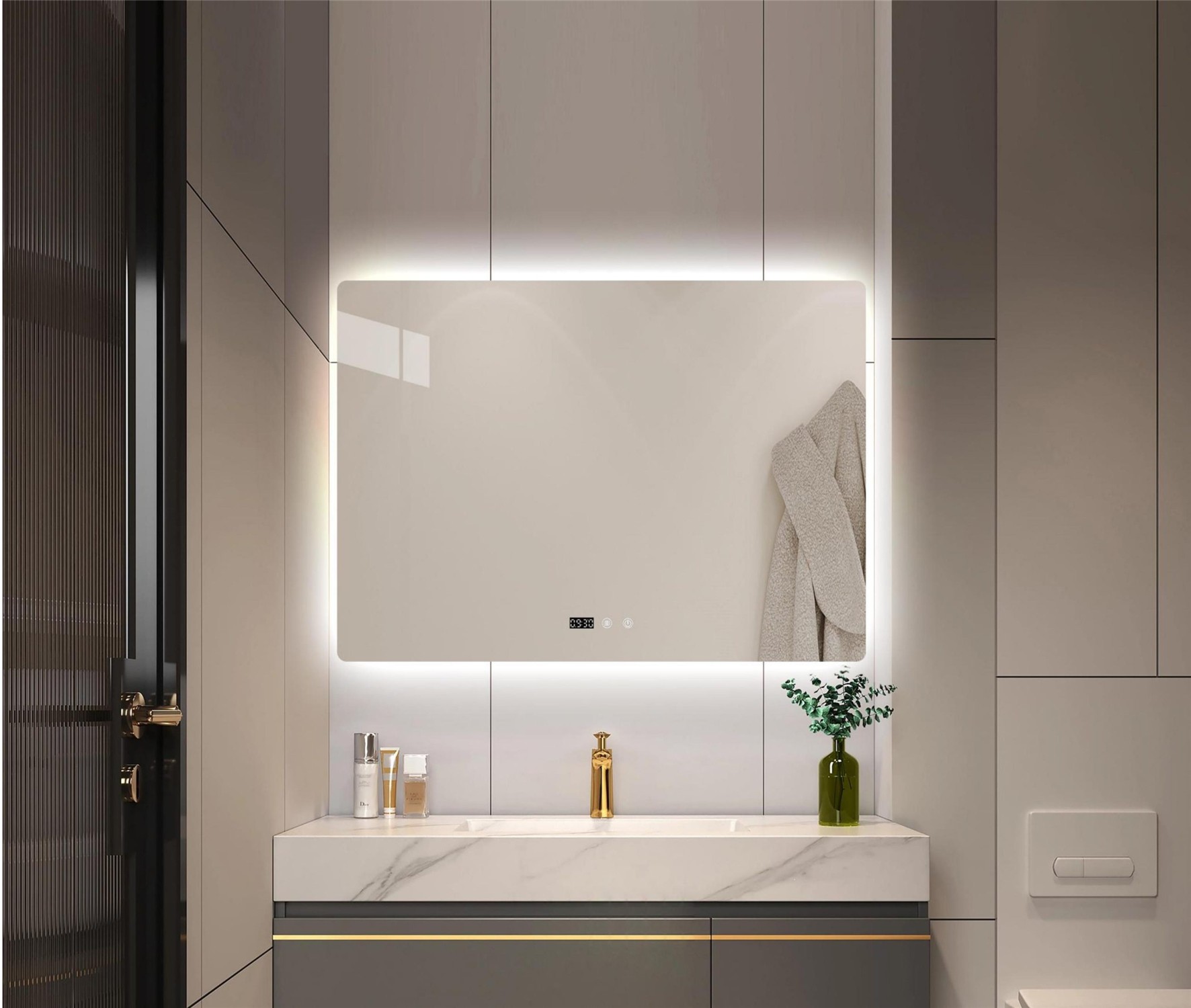 Καθρέπτης μπάνιου LED L-03 120x100 εκ. Καθρέπτης μπάνιου LED L-03 120x100 εκ.