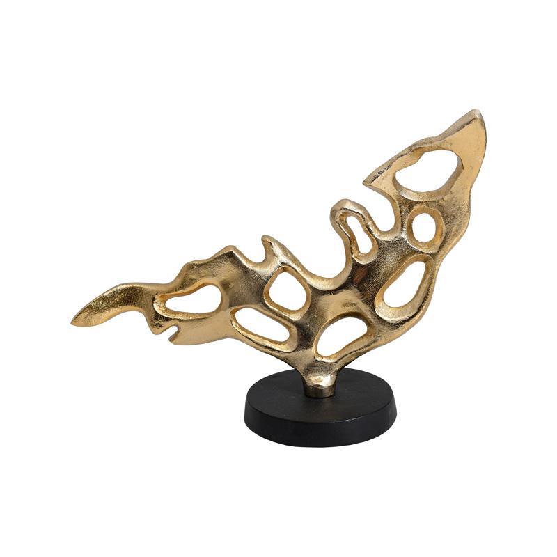 Επιτραπέζιο Διακοσμητικό FL29912 Fylliana Χρυσό - Μαύρο Ματ χρώμα 29x11x21εκ