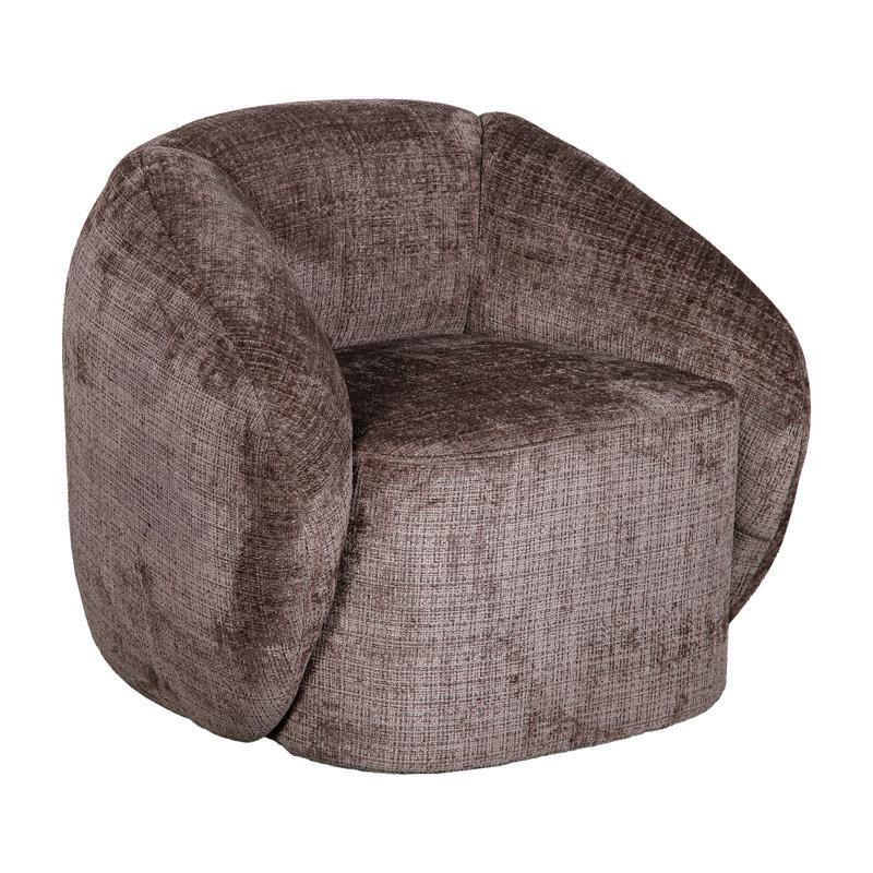 Πολυθρόνα Sienna Fylliana Μπέζ - Καφέ ύφασμα 53x76x71εκ