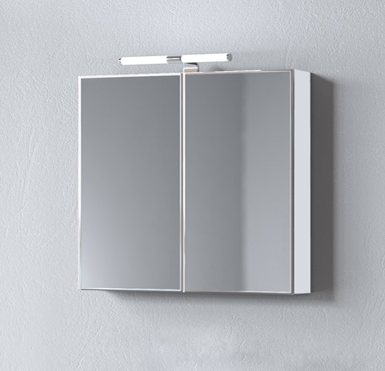 Καθρέπτης μπάνιου Skopelos 80 Λευκό 78x11x65εκ.