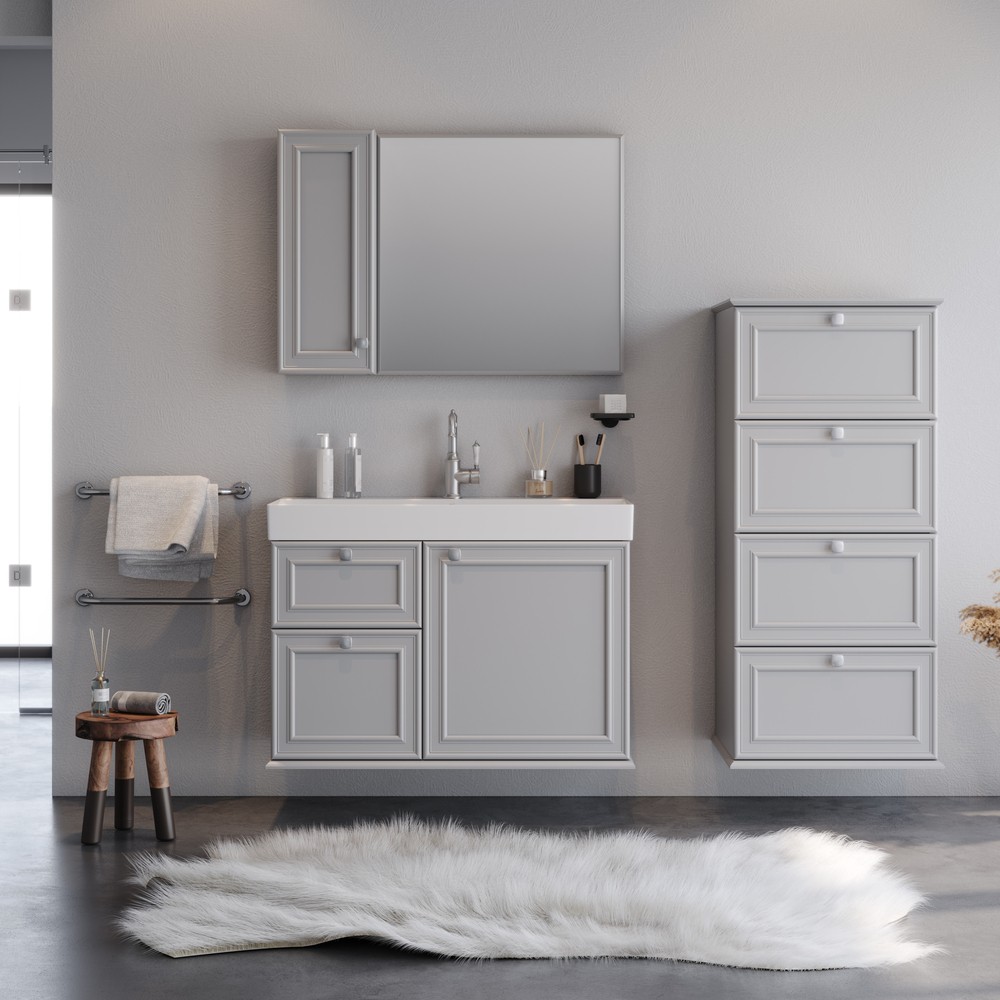 Σετ μπάνιου STELLA 70 Γκρί Ματ