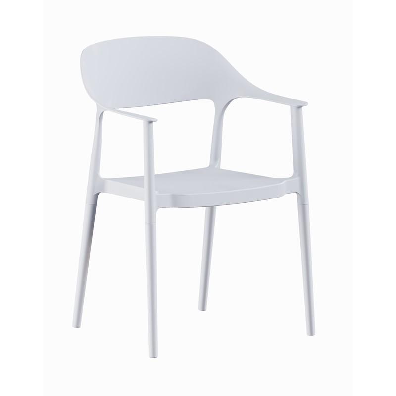 Καρέκλα Κήπου Aven Fylliana Πολυπροπυλένιο σε Λευκό χρώμα  55x54x83εκ