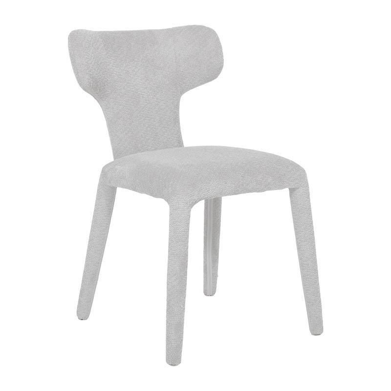 Καρέκλα Τραπεζαρίας Veloria Fylliana Υφασμάτινη Επένδυση Γκρί Πάγου 50x62x80εκ
