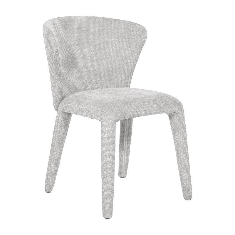 Καρέκλα Τραπεζαρίας Brielle Fylliana Υφασμάτινη επένδυση Γκρί Πάγου 54x61x81εκ