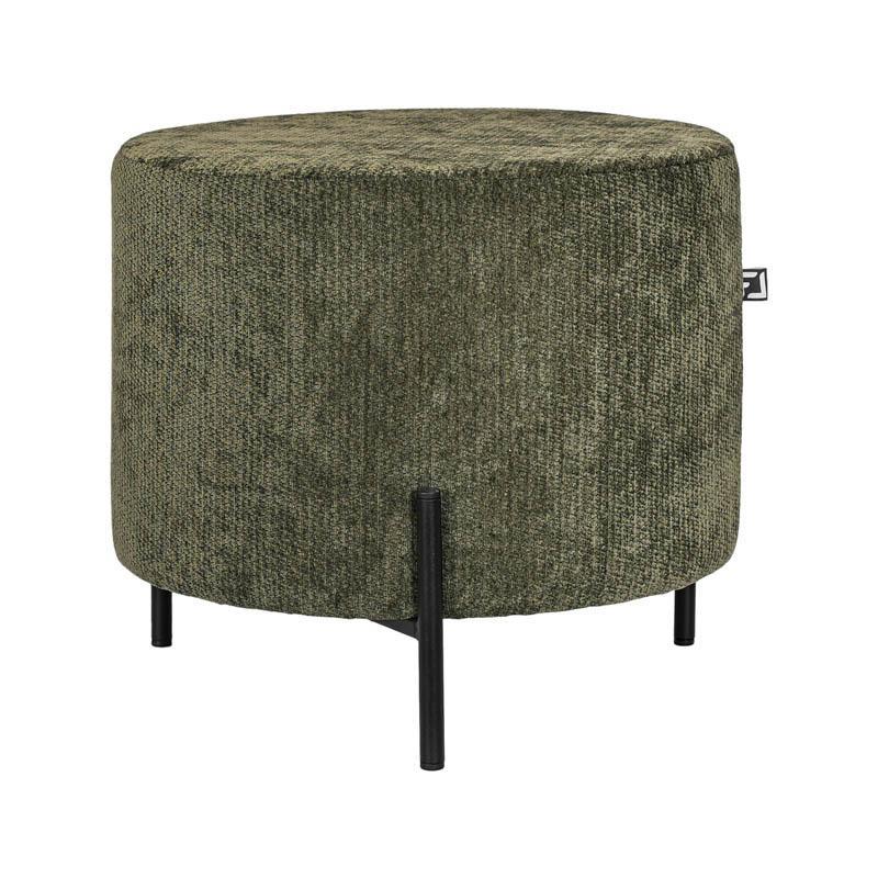 Σκαμπό Στρόγγυλο New Lux Fylliana Λαδί χρώμα 46x46x43εκ