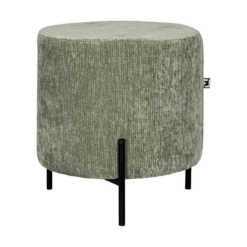 Σκαμπό Στρόγγυλο New Lux Fylliana Πράσινο χρώμα 33x33x38εκ