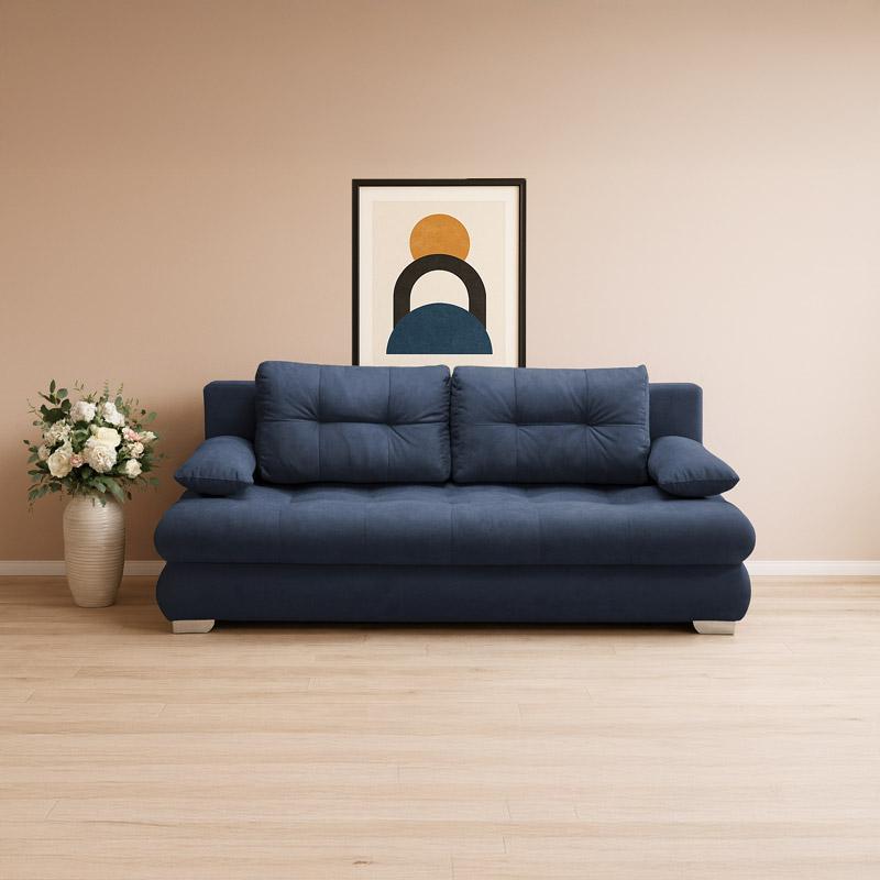 Καναπές - Κρεβάτι TIVOLI σε Σκούρο Μπλέ Ύφασμα 206x99x81εκ