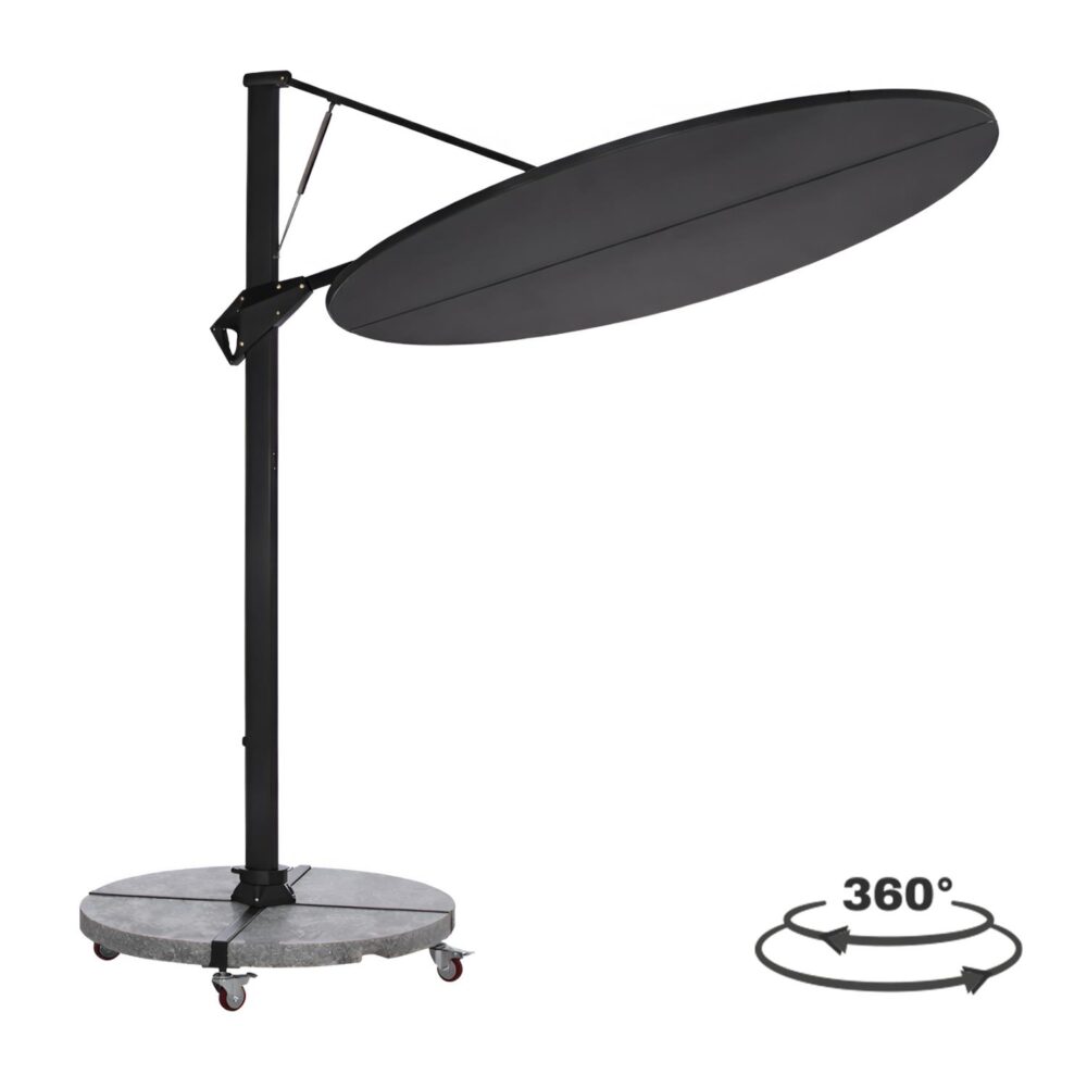 Ομπρέλα με Βάση Σειρά CANNOPY C21285.01 Αλουμίνιο και Γρανίτης σε Μολυβί χρώμα Φ2,2m