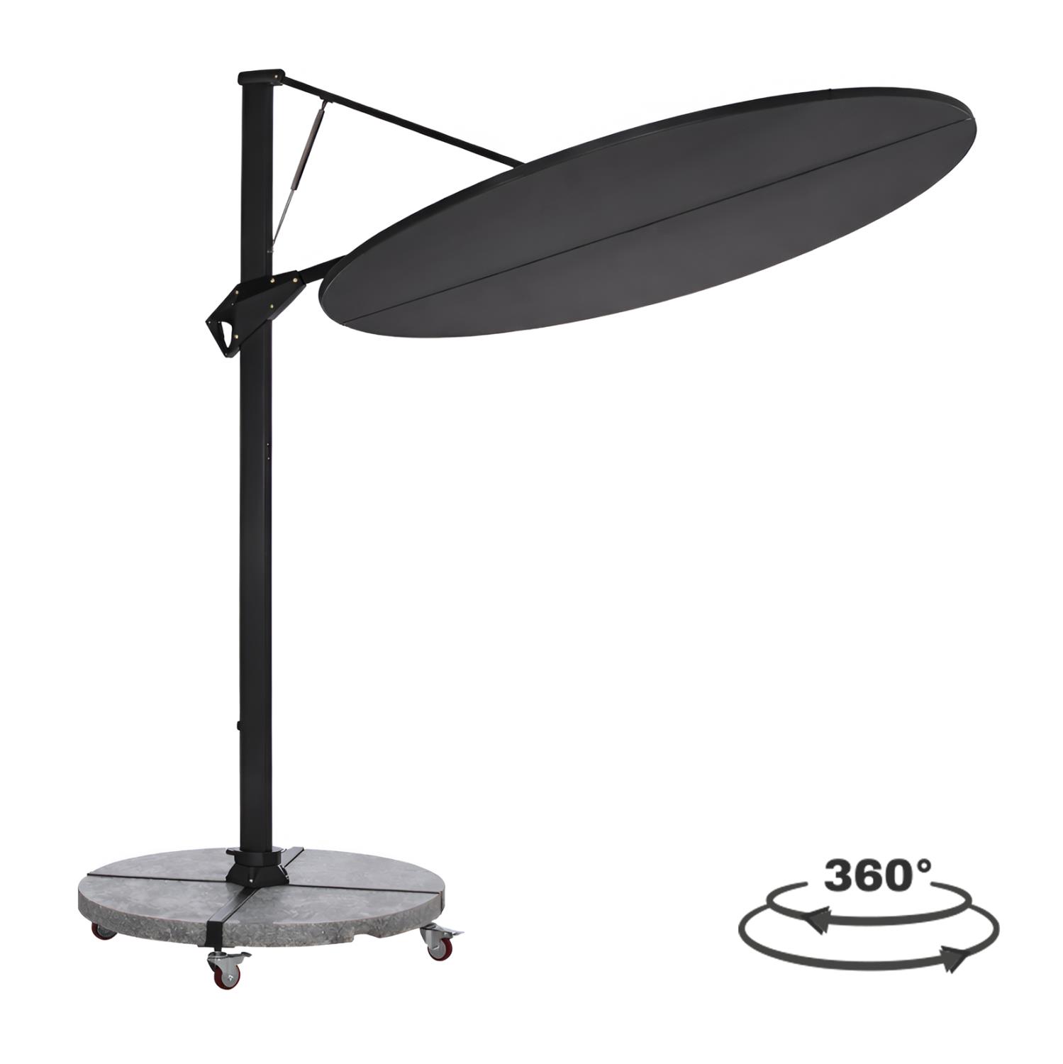 Ομπρέλα με Βάση Σειρά CANNOPY C21285.01 Αλουμίνιο και Γρανίτης σε Μολυβί χρώμα Φ2,2m