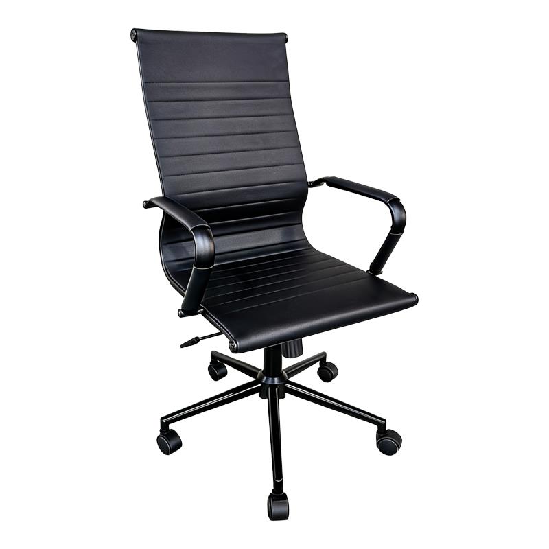 Καρέκλα γραφείου διευθυντή Valter pu μαύρο 55.5x58x108εκ