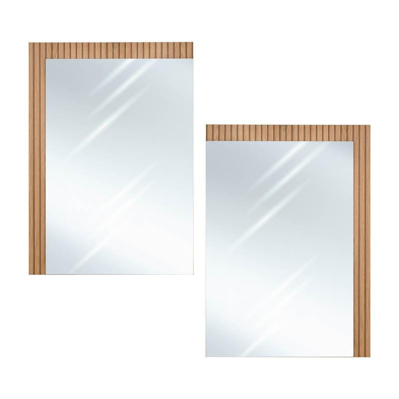 Σετ Καθρέπτες τοίχου Alicante Fylliana 2τεμ. Artisan χρώμα 47x1,8x68εκ