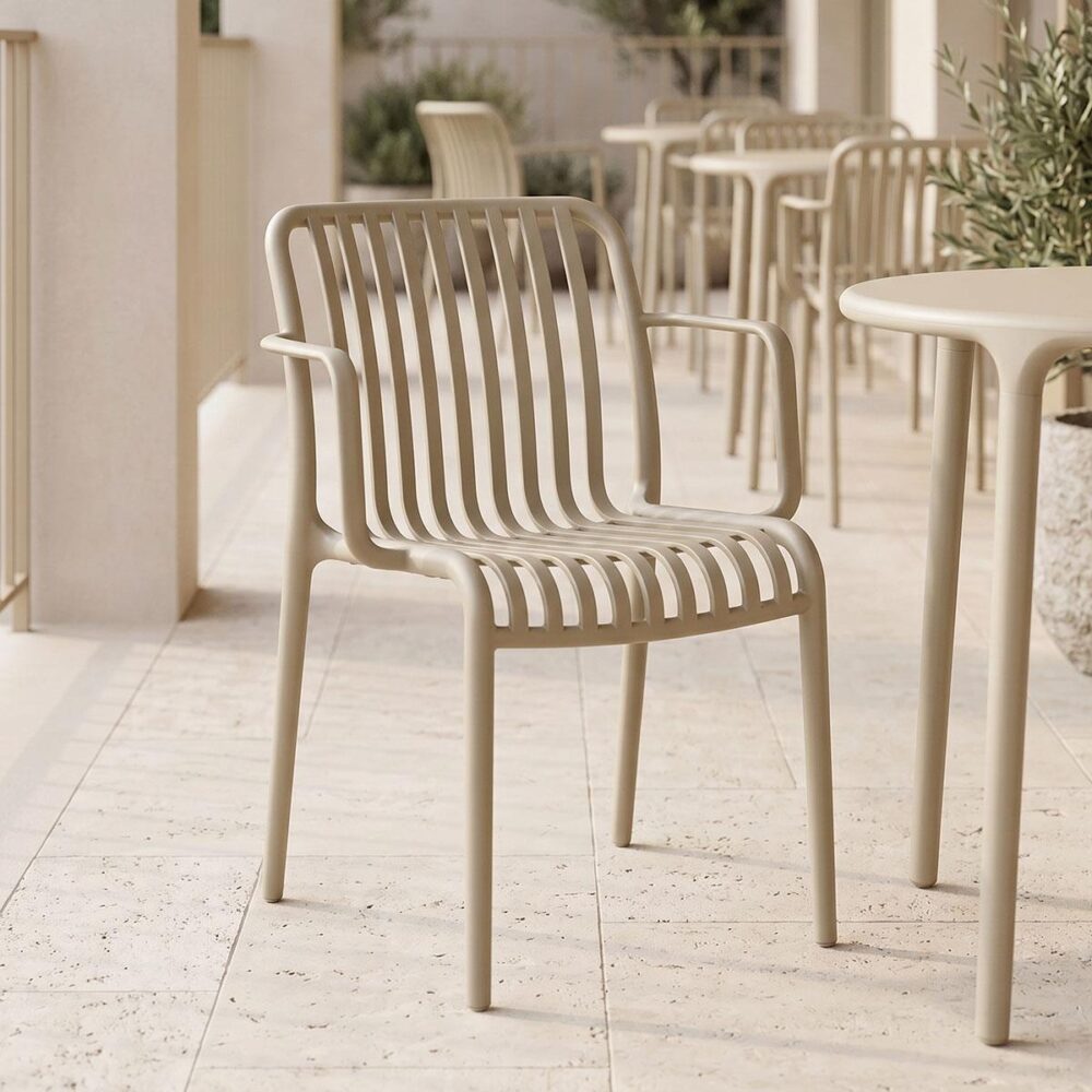 Καρέκλα Πολυθρόνα Zoi pp cappuccino 54x57.5x79εκ