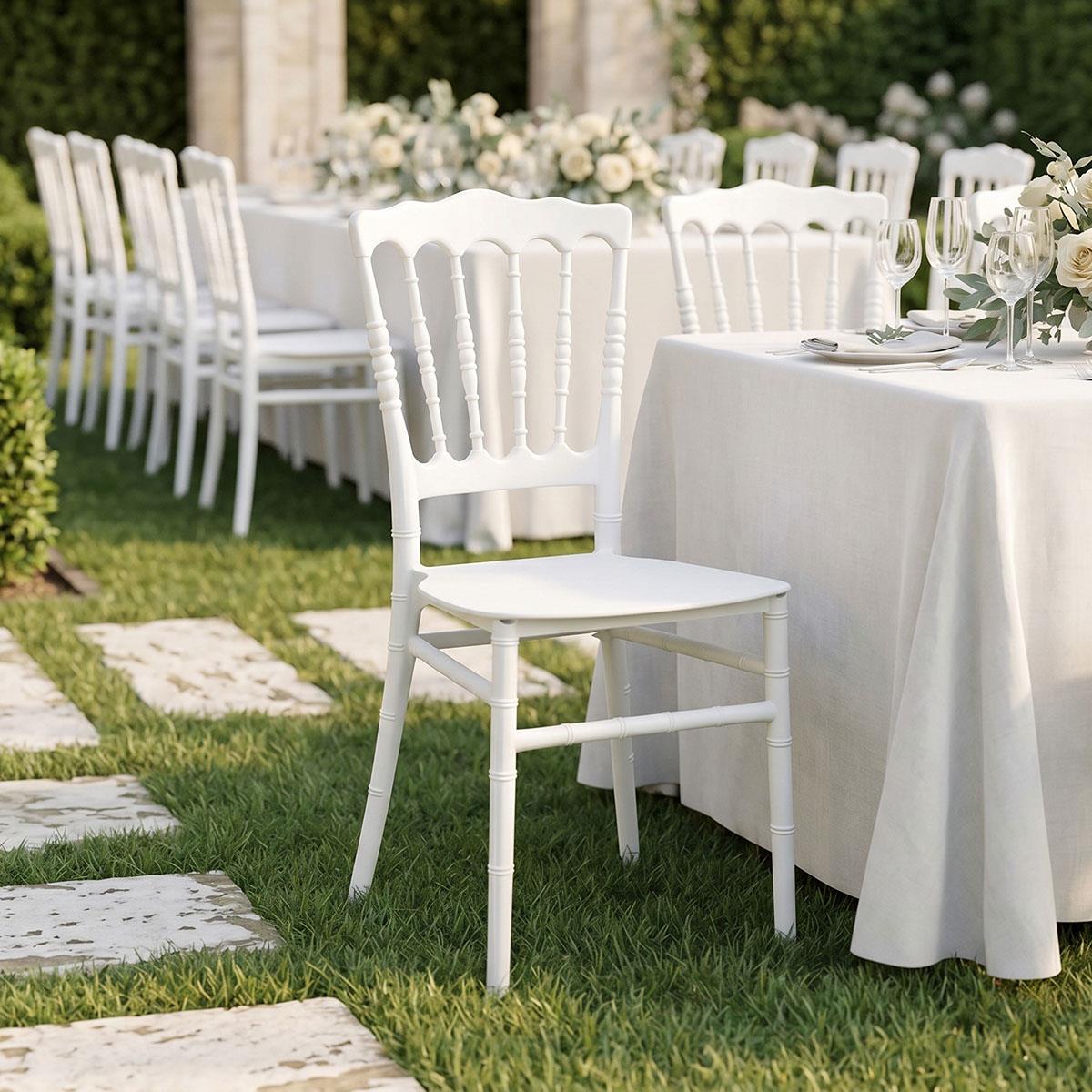 Καρέκλα Napoleon pp λευκή 38,5x46,5x89εκ