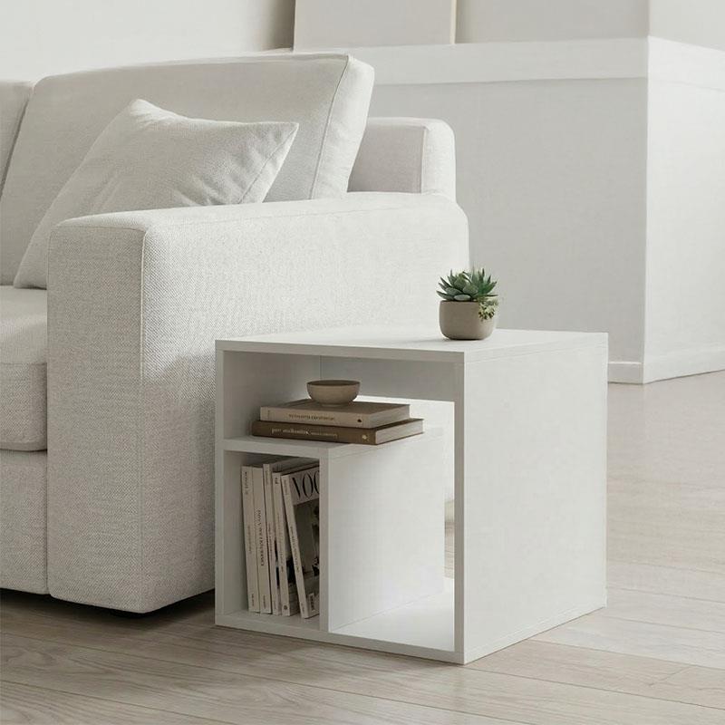 Βοηθητικό τραπέζι Doublo λευκό 40x35x40εκ