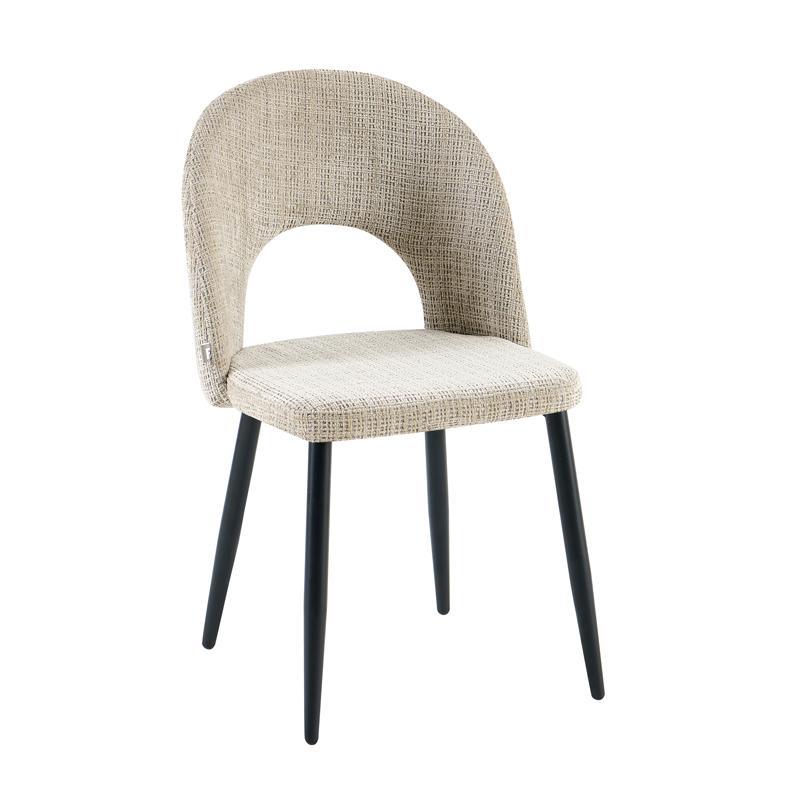 Καρέκλα Τραπεζαρίας FL2315 Fylliana Ύφασμα χρώμα Μπέζ - Μεταλλικός Σκελετός 57x49x84εκ Καρέκλα Τραπεζαρίας FL2315 Fylliana Ύφασμα χρώμα Μπέζ - Μεταλλικός Σκελετός 57x49x84εκ