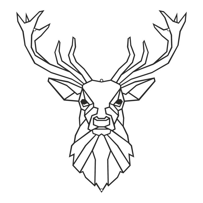 Διακοσμητικό τοίχου Stagio μαύρο μεταλλικό 40x0,15x40εκ