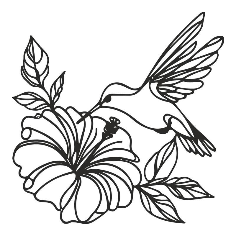 Διακοσμητικό τοίχου Folou μαύρο μεταλλικό 60x0,15x60εκ