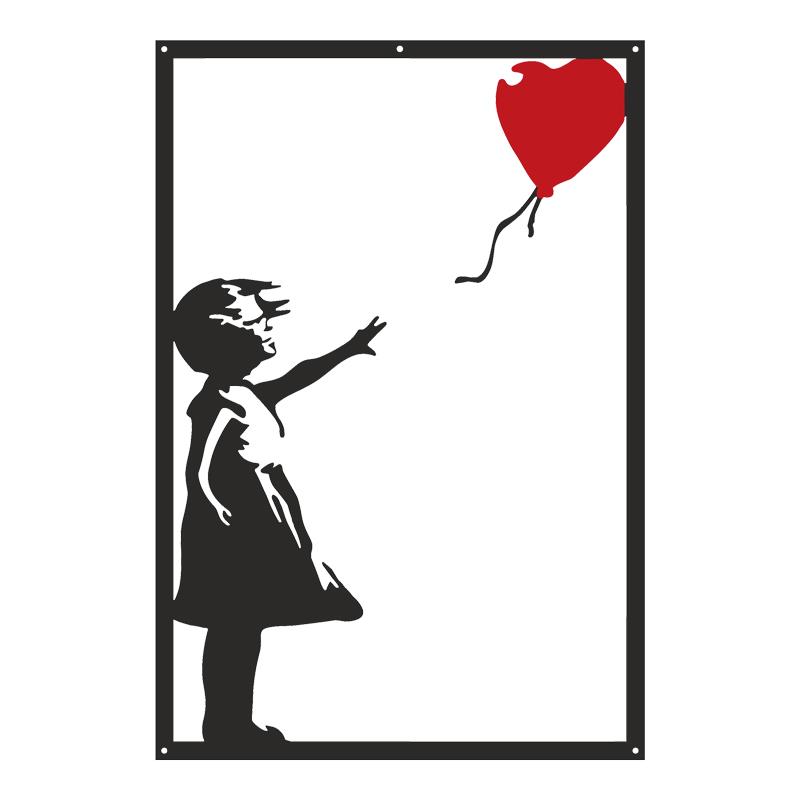 Διακοσμητικό τοίχου Balezo μαύρο μεταλλικό 35x0,15x50εκ