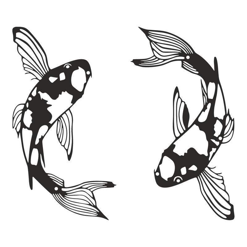 Διακοσμητικό τοίχου Konda σετ 2τεμ μαύρο μεταλλικό 17x0,15x32εκ