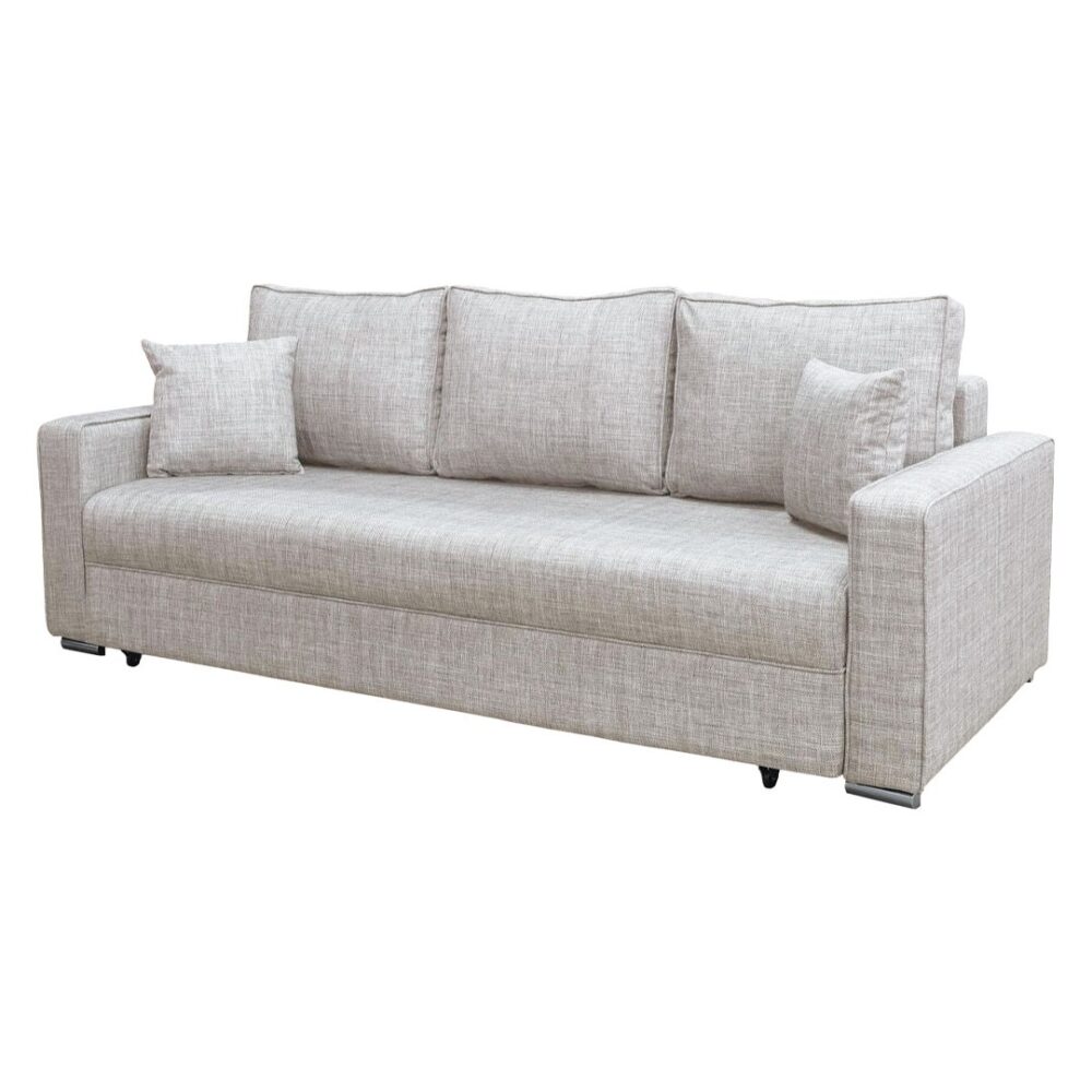 Καναπές Κρεβάτι FLEXY Τριθέσιος Ύφασμα Μπεζ 233x103x91 εκ.