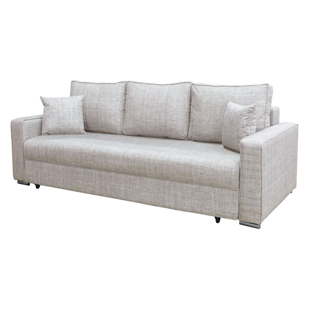 Καναπές Κρεβάτι FLEXY Τριθέσιος Ύφασμα Μπεζ 233x103x91 εκ.