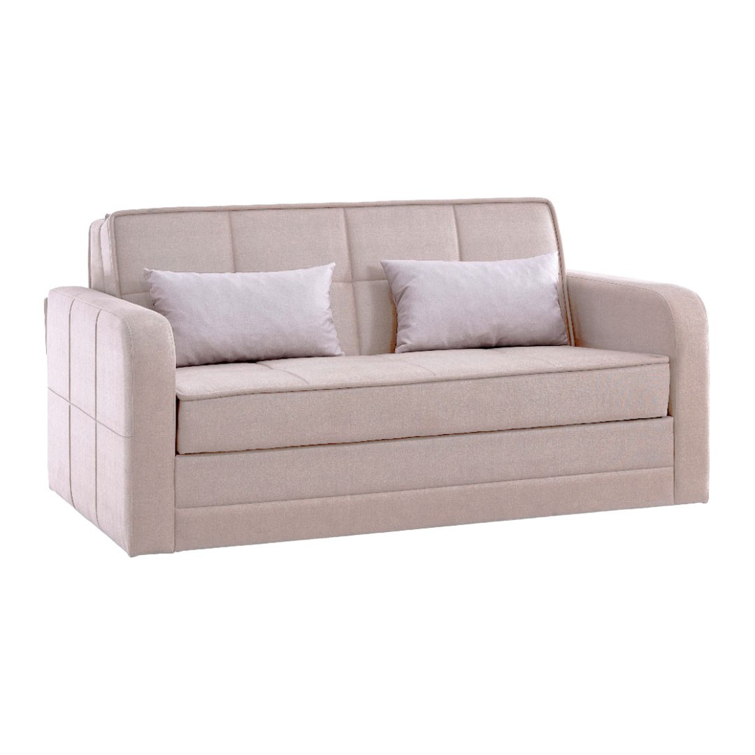 Καναπές Κρεβάτι DAFNE Διθέσιος Ύφασμα Μπεζ 173x110x90 εκ.