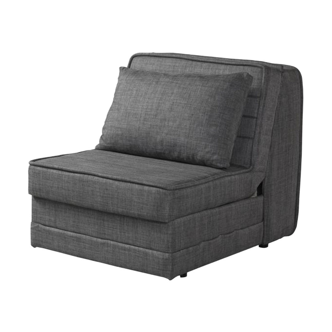 Πολυθρόνα Κρεβάτι NEST Ύφασμα Γκρι 83x108x89εκ.