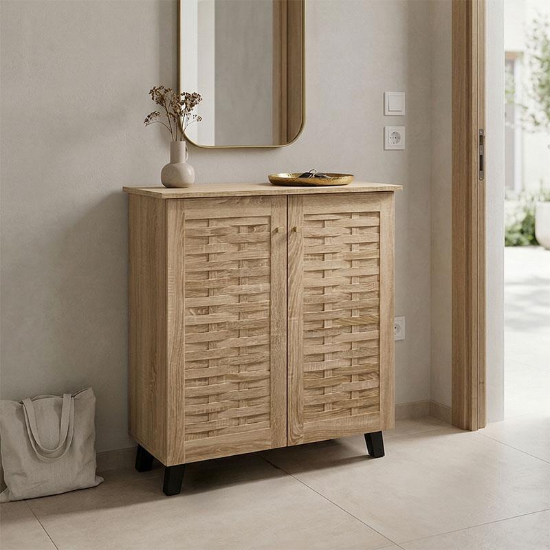 Παπουτσοθήκη - ντουλάπι Mantam 12 ζεύγων sonoma 78x34x87εκ