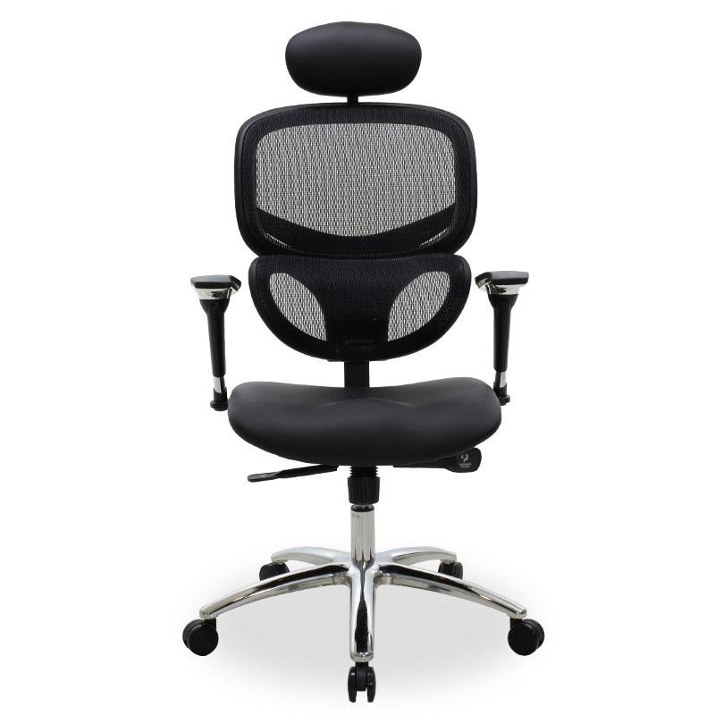 Καρέκλα γραφείου διευθυντή Freedom Premium Quality μαύρο pu-mesh