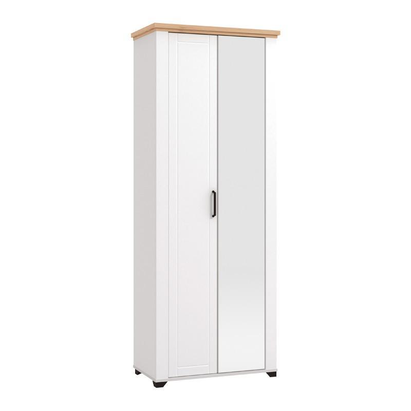 Έπιπλο Εισόδου Valencia P2OG Λευκό - Artisan Oak - Λευκό Μάτ 75x41x194,5 εκ.