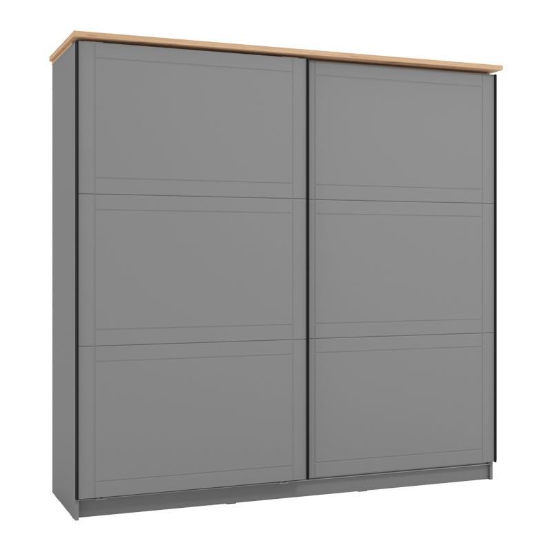 Ντουλάπα Valencia 220 Γκρί - Artisan Oak - Γκρί Μάτ 220x62.5x214 εκ. Ντουλάπα Valencia 220 Γκρί - Artisan Oak - Γκρί Μάτ 220x62.5x214 εκ.