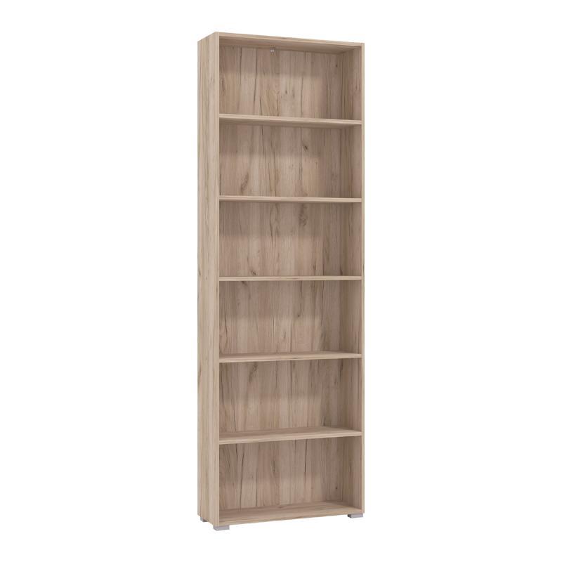 Βιβλιοθήκη Tomar 6 Γκρί Δρύς 70x24,5x211,5 εκ.