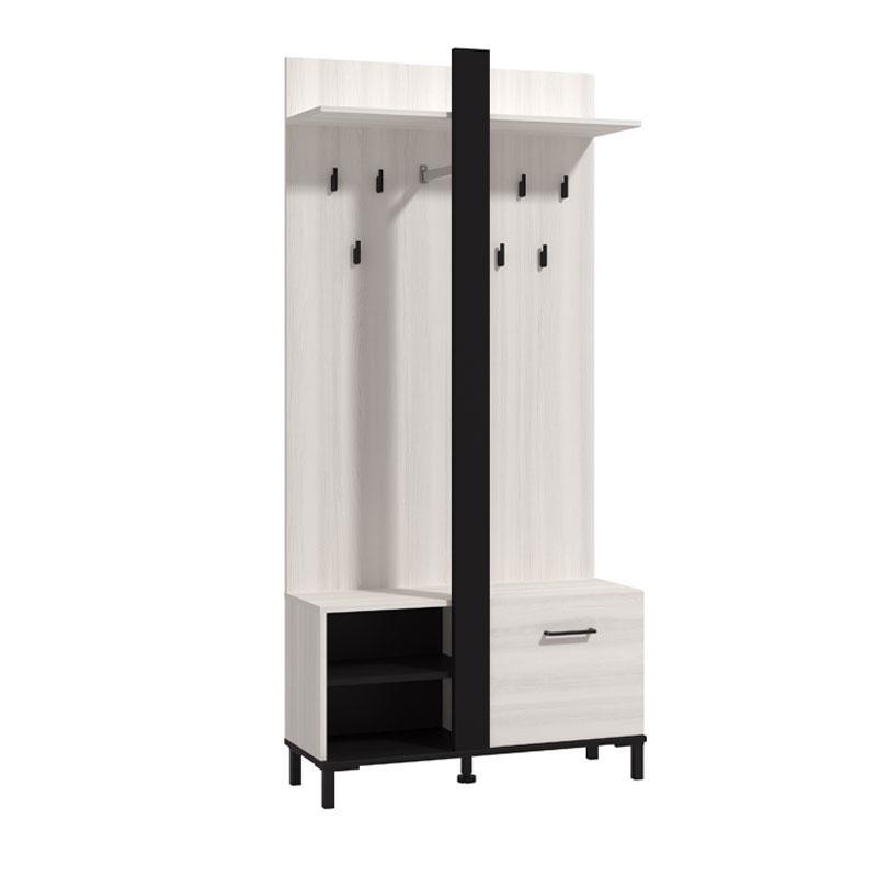 Έπιπλο Χολ Capitello Surfside - Μαύρο - Μαύρο Μάτ 90x33x191 εκ. Έπιπλο Χολ Capitello Surfside - Μαύρο - Μαύρο Μάτ 90x33x191 εκ.
