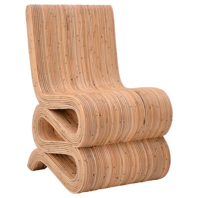 Καρέκλα Favorsy rattan pe σε φυσική απόχρωση 65x52x90 εκ.