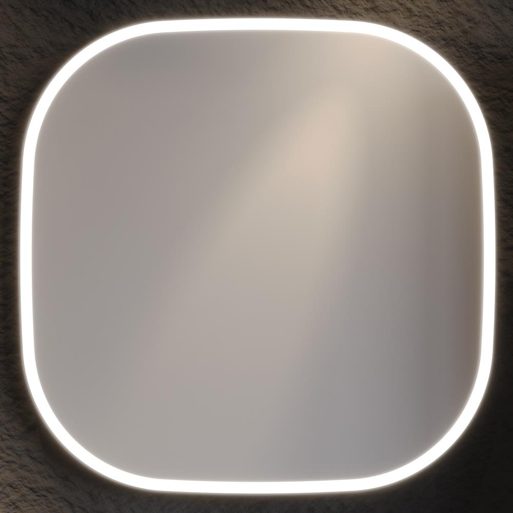 Καθρέπτης μπάνιου ENZA 100 Led Μπεζ Ματ 80x80 εκ. Καθρέπτης μπάνιου ENZA 100 Led Μπεζ Ματ 80x80 εκ.