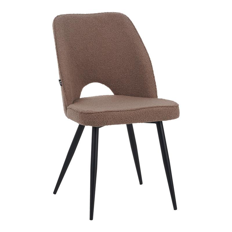Καρέκλα Renish ύφασμα cappuccino - μαύρα μεταλλικά πόδια 61x47x91,5 εκ. Καρέκλα Renish ύφασμα cappuccino - μαύρα μεταλλικά πόδια 61x47x91,5 εκ.