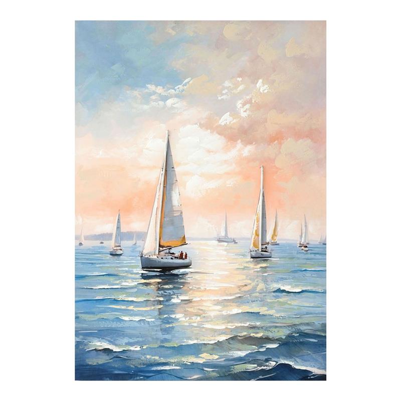 Πίνακας σε Καμβά Sailsy I Inart 70x3x100εκ.