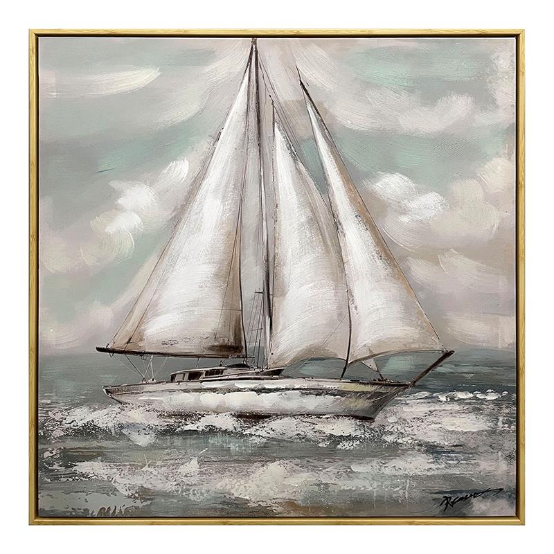 Πίνακας σε Καμβά Siedo I Inart 70x3.5x70εκ.