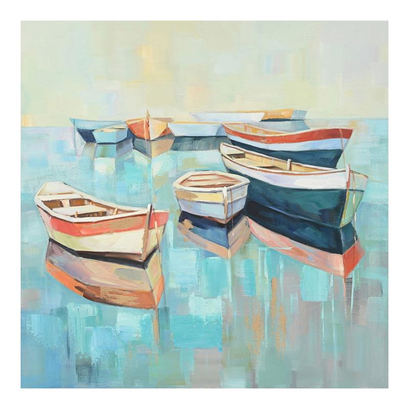 Πίνακας σε Καμβά Boatty Ι Inart 100x3x100εκ.